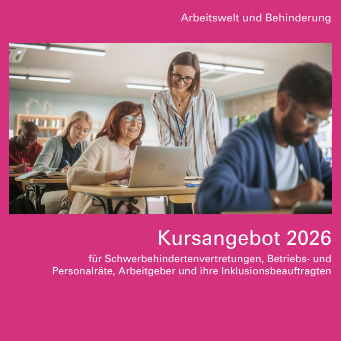 Titelblatt des Kursangebotes für 2026