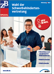 Titelblatt der ZB Spezial zur Wahl der Schwerbehindertenvertretung