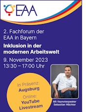 Titelblatt Flyer zum 2. Fachforum der EAA