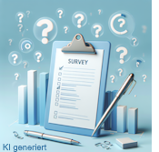 Ein Klemmbrett und Stifte