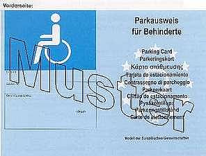 Behindertenparkplatz: Parkerleichterungen für Menschen mit Behinderung