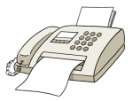 Zeichnung eines Fax
